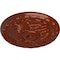 Ekena Millwork Amelia Ceiling Medallion (Fits Canopies up to 4 1/8"), Hand-Painted Firebrick, 15 3/4"OD x 5/8"P CM16AMFIF - alternate 2
